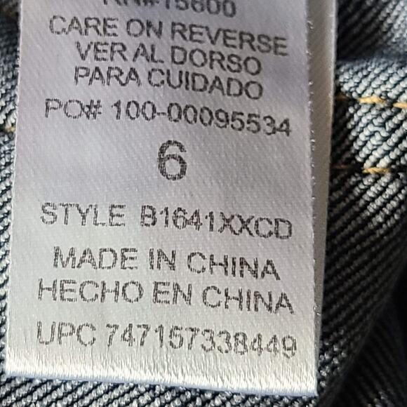 DEMOCRACY Ab Solution Ankle Skimmer Stretch Jeans B1641XXCO‎ Women's 6 - Picture 12 of 13